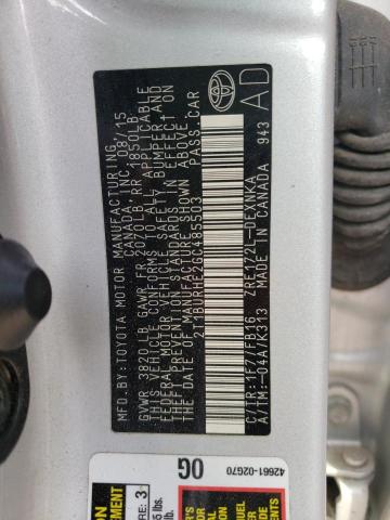 Photo 10 from auction – 2016 TOYOTA COROLLA L with VIN 2T1BURHE2GC485503