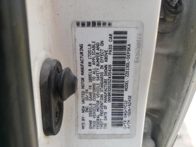 Photo 10 from auction – 2005 TOYOTA UK with VIN 1NXBR32E25Z435428