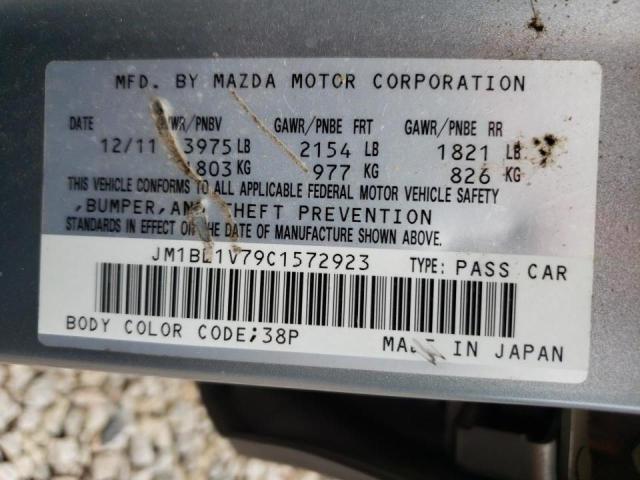 Photo 10 from auction – 2012 MAZDA 3 I with VIN JM1BL1V79C1572923