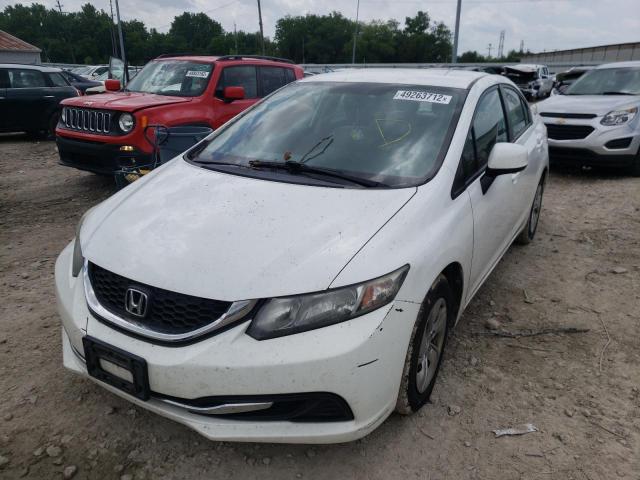 Photo 2 from auction – 2013 HONDA CIVIC LX with VIN 19XFB2F54DE026830