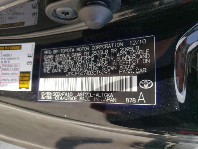 Photo 10 from auction – 2011 TOYOTA SCION TC with VIN JTKJF5C74B3015295
