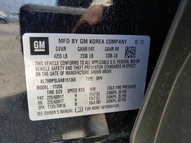 Photo 10 from auction – 2022 CHEVROLET TRAILBLAZE with VIN KL79MPSL6NB101368