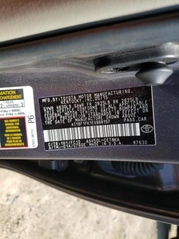 Photo 10 from auction – 2015 TOYOTA CAMRY LE with VIN 4T1BF1FK1FU968157
