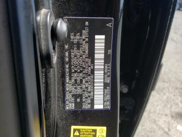 Photo 10 from auction – 2012 TOYOTA HIGHLANDER with VIN 5TDBK3EH7CS137487