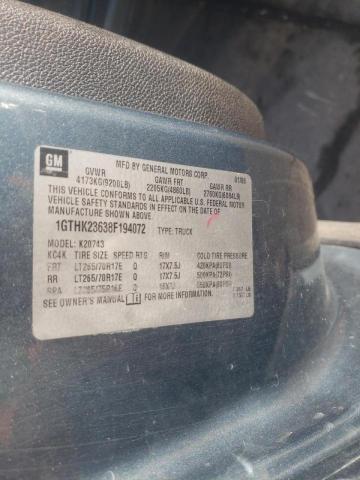 Photo 10 from auction – 2008 GMC SIERRA K25 with VIN 1GTHK23638F194072