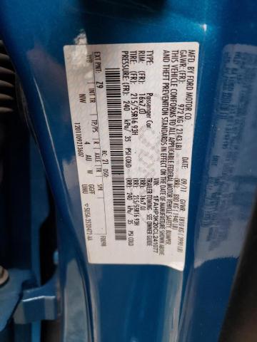 Photo 10 from auction – 2012 FORD FOCUS SE with VIN 1FAHP3K20CL241077