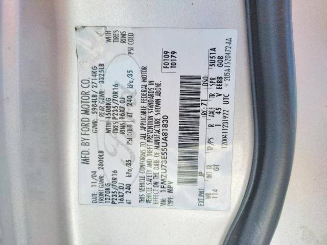 Photo 10 from auction – 2005 FORD EXPLORER X with VIN 1FMZU73E55UA81830