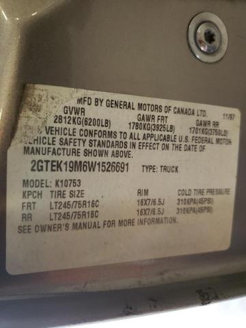 Photo 10 from auction – 1998 GMC SIERRA K15 with VIN 2GTEK19M6W1526691