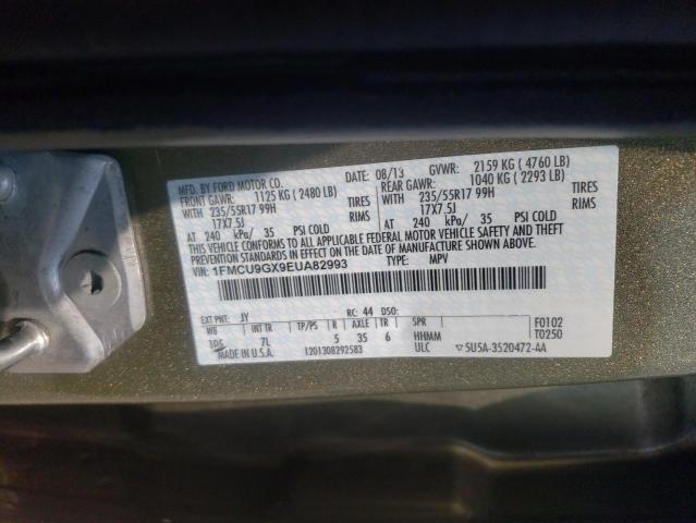 Photo 10 from auction – 2014 FORD ESCAPE SE with VIN 1FMCU9GX9EUA82993