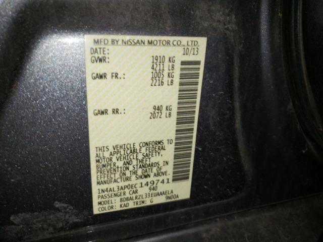 Photo 10 from auction – 2014 NISSAN ALTIMA 2.5 with VIN 1N4AL3AP0EC149741