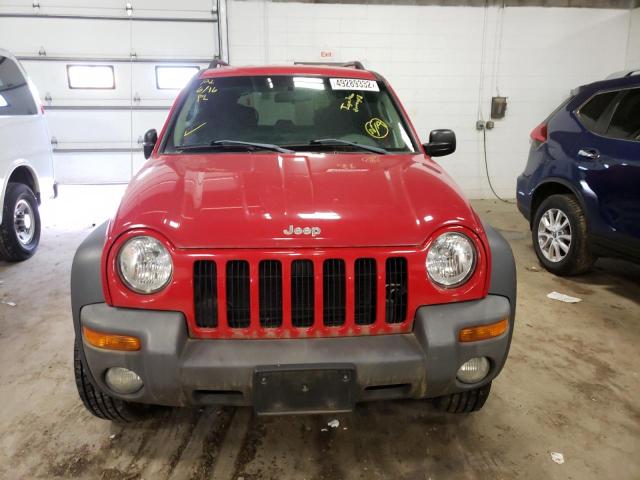 Photo 9 from auction – 2004 JEEP LIBERTY SP with VIN 1J4GL48K54W262046