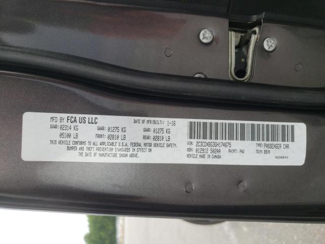 Photo 10 from auction – 2016 DODGE CHARGER SE with VIN 2C3CDXBG3GH174675