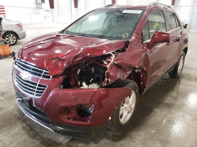 Photo 2 from auction – 2016 CHEVROLET TRAX 1LT with VIN 3GNCJPSB2GL141741