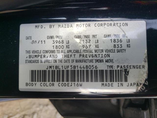 Photo 10 from auction – 2011 MAZDA 3 I with VIN JM1BL1UF5B1448056
