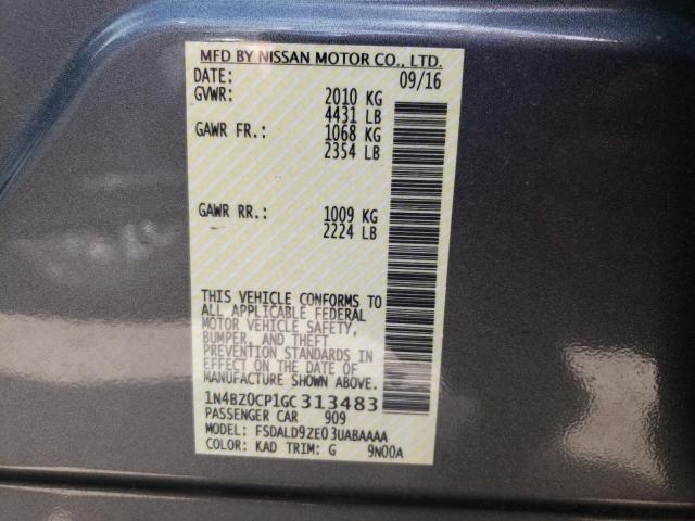 Photo 10 from auction – 2016 NISSAN LEAF SV with VIN 1N4BZ0CP1GC313483