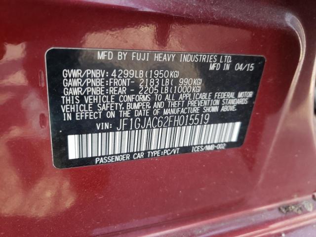 Foto 10 de la subasta – 2015 SUBARU IMPREZA PR con VIN JF1GJAC62FH015519