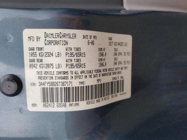 Photo 10 from auction – 2006 CHRYSLER PT CRUISER with VIN 3A4FY58B26T367171