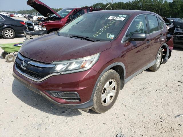 Photo 2 from auction – 2015 HONDA CR-V LX with VIN 2HKRM3H30FH528595