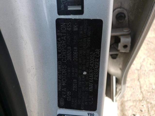 Photo 10 from auction – 2015 KIA FORTE LX with VIN KNAFX4A67F5430052