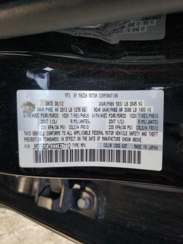 Photo 10 from auction – 2012 MAZDA CX-9 with VIN JM3TB2DA0C0367112