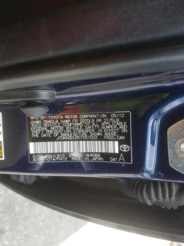 Photo 10 from auction – 2012 TOYOTA PRIUS with VIN JTDKN3DU9C1551003