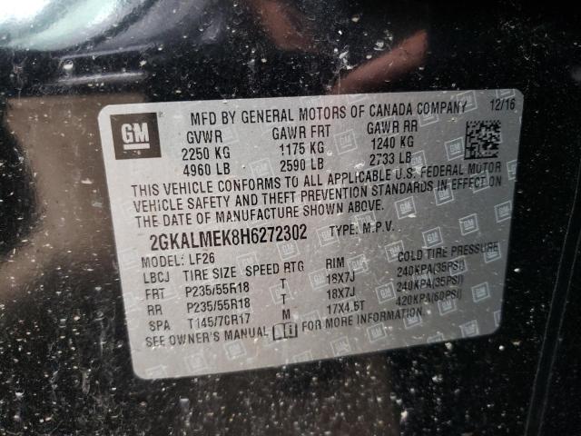Photo 10 from auction – 2017 GMC TERRAIN SL with VIN 2GKALMEK8H6272302