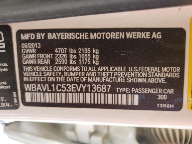 Photo 10 from auction – 2014 BMW X1 XDRIVE2 with VIN WBAVL1C53EVY13687