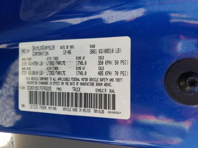 Photo 10 from auction – 2007 DODGE RAM 1500 with VIN 3D3KR19D17G765225
