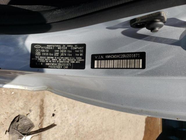 Photo 10 from auction – 2011 HYUNDAI ACCENT GL with VIN KMHCM3AC2BU201871