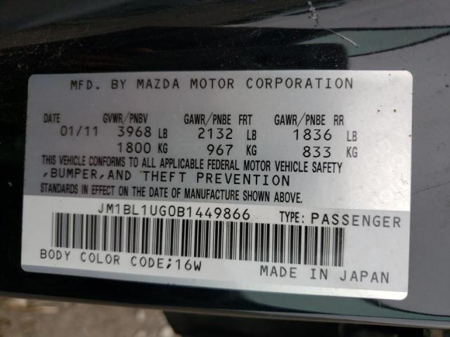Foto 10 de la subasta – 2011 MAZDA 3 I con VIN JM1BL1UG0B1449866