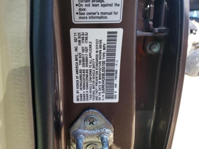 Photo 10 from auction – 2011 HONDA CR-V LX with VIN 5J6RE4H3XBL055100