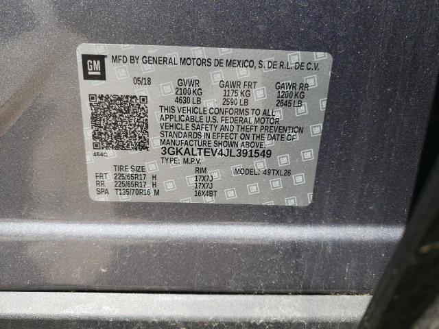 Photo 10 from auction – 2018 GMC TERRAIN SL with VIN 3GKALTEV4JL391549