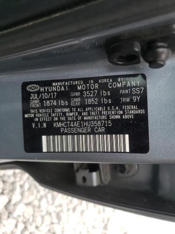 Photo 10 from auction – 2017 HYUNDAI ACCENT SE with VIN KMHCT4AE1HU358715