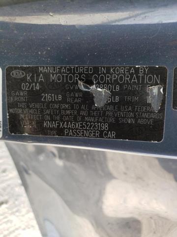 Photo 10 from auction – 2014 KIA FORTE LX with VIN KNAFX4A6XE5223198