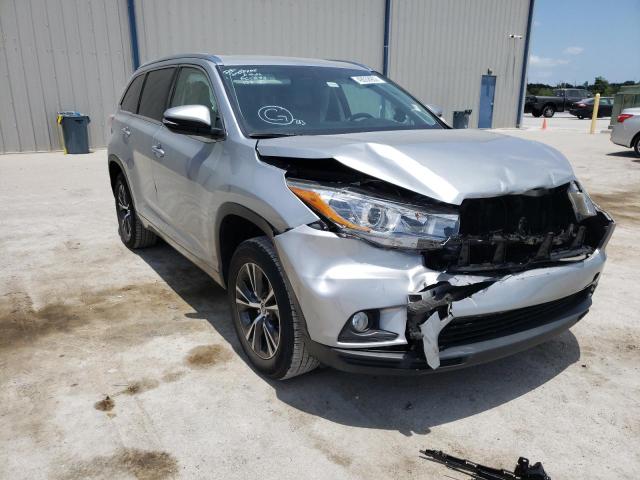 TOYOTA HIGHLANDER 2016 with VIN 5TDKKRFH9GS502162 - Photo from auction