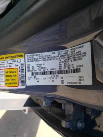 Photo 10 from auction – 2017 FORD FOCUS RS with VIN WF0DP3TH1H4121847