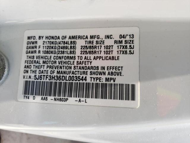 Photo 10 from auction – 2013 HONDA CROSSTOUR with VIN 5J6TF3H36DL003544