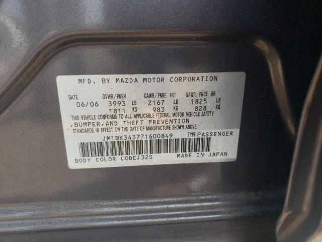 Photo 10 from auction – 2007 MAZDA 3 HATCHBAC with VIN JM1BK343771600849