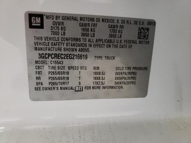 Photo 10 from auction – 2014 CHEVROLET SILVERADO with VIN 3GCPCREC2EG216819