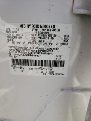 Photo 10 from auction – 2013 FORD EDGE SEL with VIN 2FMDK3J99DBB45497