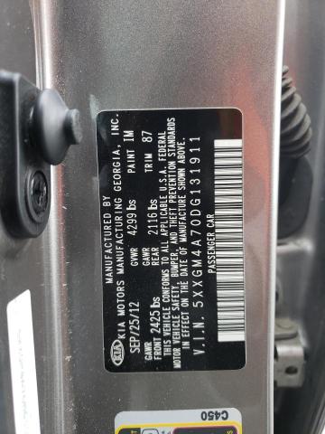 Photo 10 from auction – 2013 KIA OPTIMA LX with VIN 5XXGM4A70DG131911