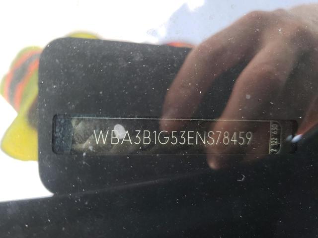 Photo 10 from auction – 2014 BMW 320 I with VIN WBA3B1G53ENS78459