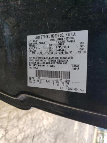 Photo 10 from auction – 2004 FORD RANGER SUP with VIN 1FTZR45EX4TA14565
