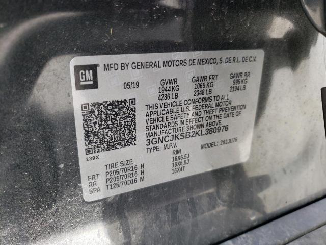 Photo 10 from auction – 2019 CHEVROLET TRAX LS with VIN 3GNCJKSB2KL380976