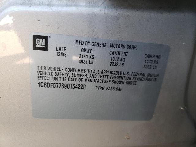 Photo 10 from auction – 2009 CADILLAC CTS with VIN 1G6DF577390154220