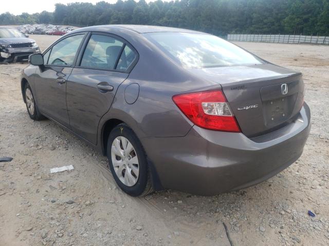 Photo 3 from auction – 2012 HONDA CIVIC LX with VIN 19XFB2F55CE041853