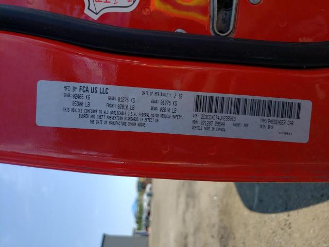 Photo 10 from auction – 2018 DODGE CHARGER R/ with VIN 2C3CDXCT4JH238063