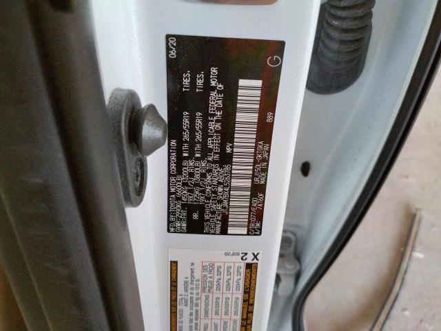 Photo 10 from auction – 2020 LEXUS GX 460 PRE with VIN JTJAM7BX4L5263785