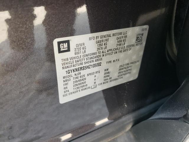 Photo 10 from auction – 2017 CADILLAC XT5 PREMIU with VIN 1GYKNERS5HZ105002