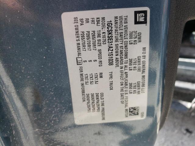Photo 10 from auction – 2010 CHEVROLET SILVERADO with VIN 1GCSKSE31AZ151038